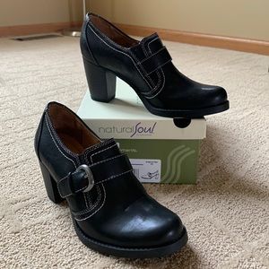 NIB Natural Soul Carlo Black Ankle Bootie